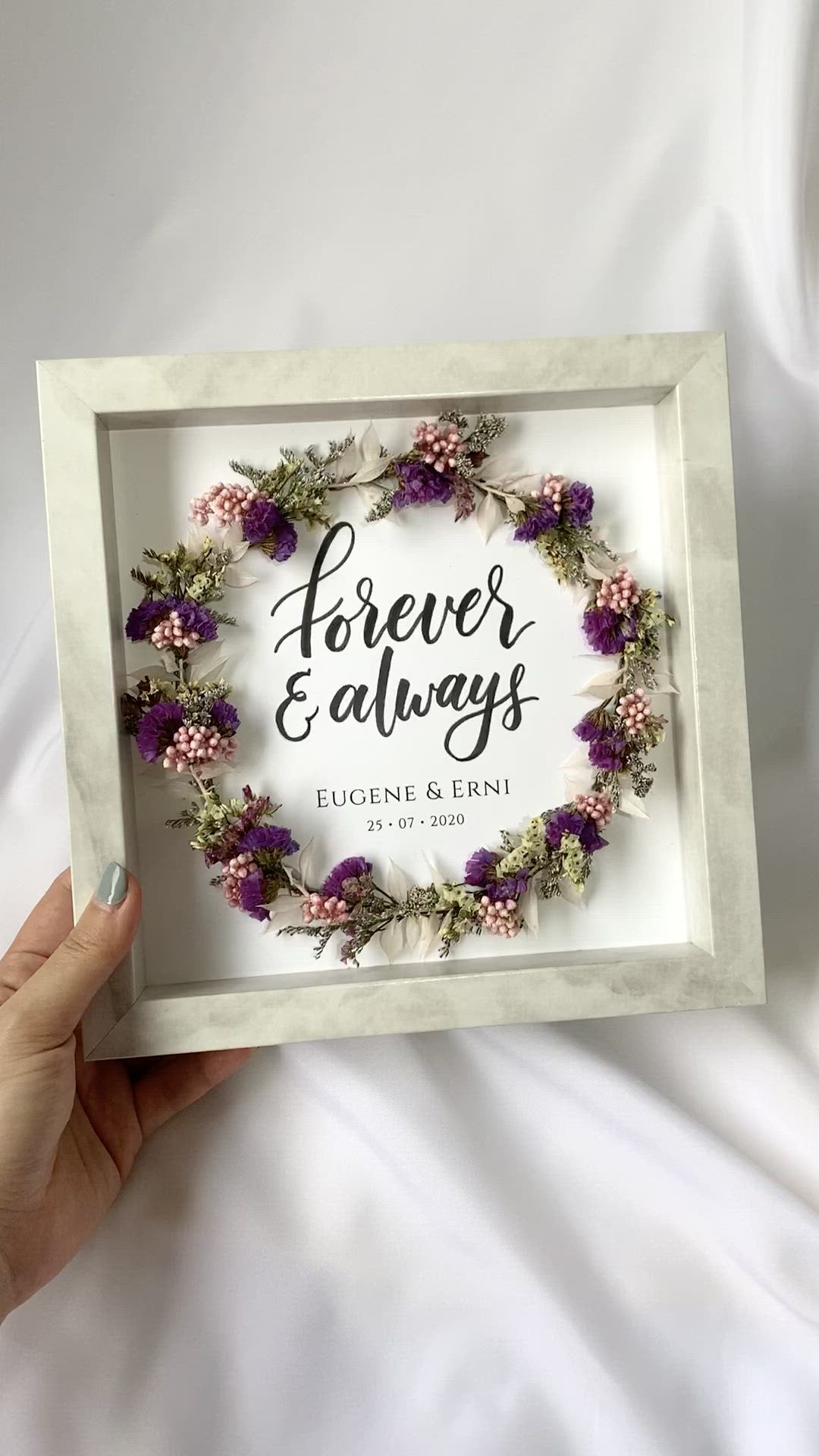 Forever & Always Flower Frame