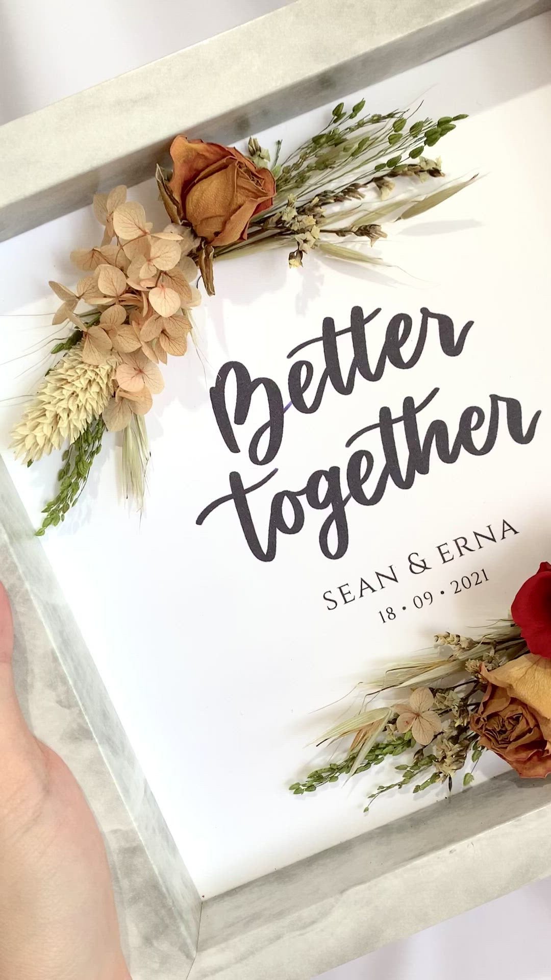 Better Together Flower Frame